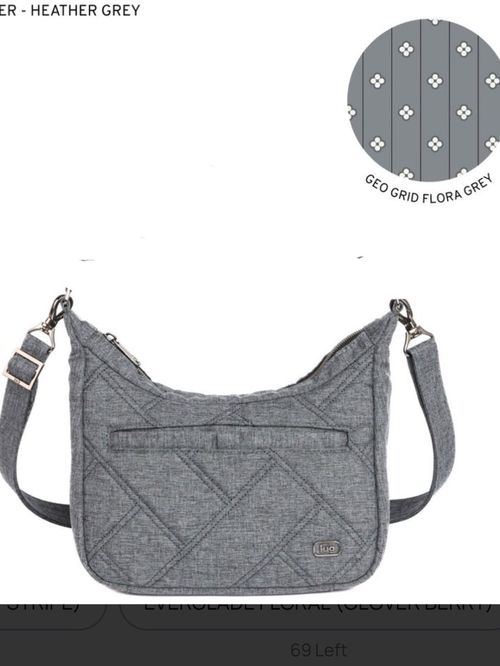 Lug Scamper Crossbody in Heather Grey *modified*